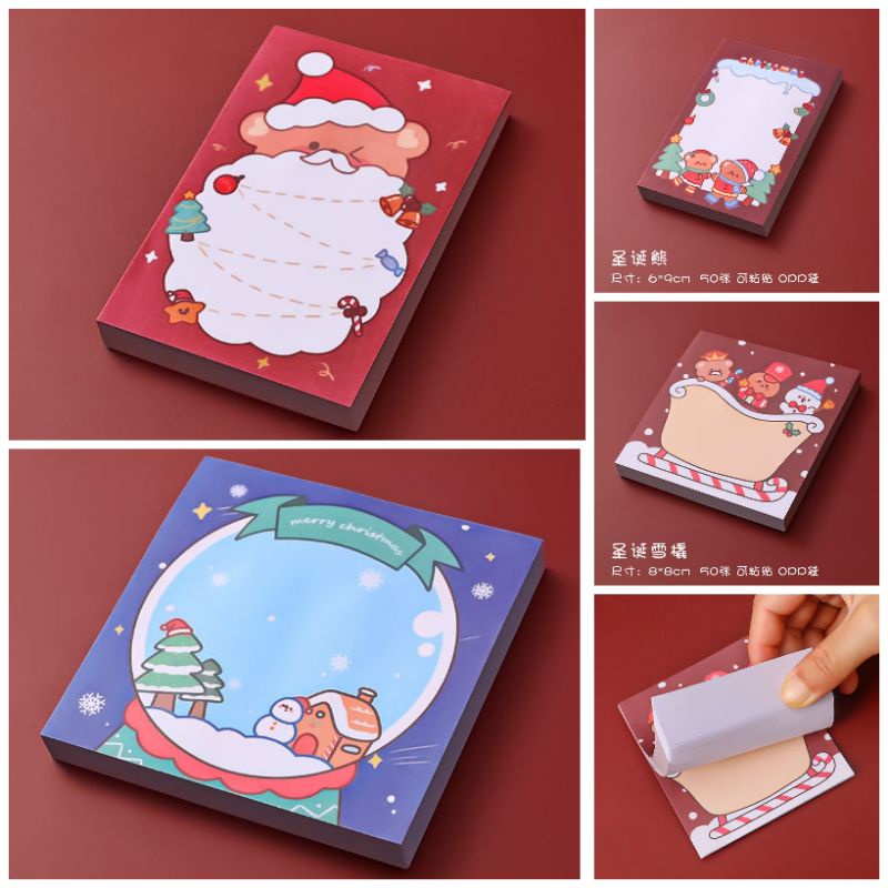 STICKY NOTE INS NATAL MERRY CHRISTMAS/ MEMO STICKY NOTE 50 LEMBAR MM-N1