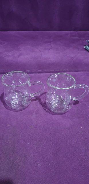 Gelas Kaca Dua Lapis Motif Sapi 250ml