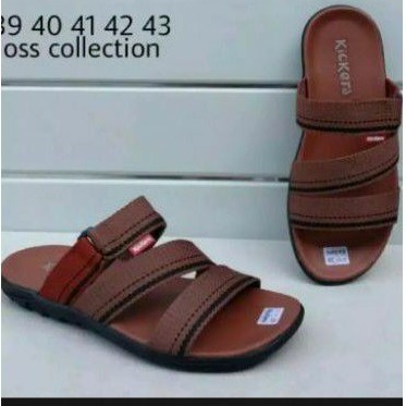 SANDAL CASUAL PRIA BISBAN 3 KICKERS TERBARU SENDAL KASUAL FLAT JEPIT JAPIT SELOP SLOP SLIP ON MURAH