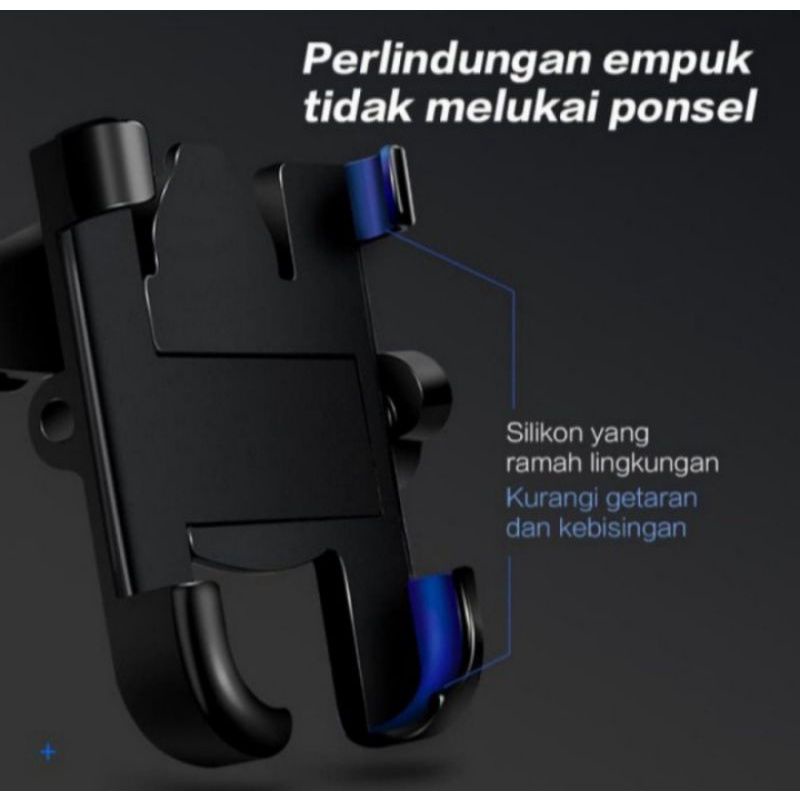 HOLDER UNIVERSAL SEPEDA/MOTOR HOLDER C1 UNTUK STANG BAHAN FULL BESI