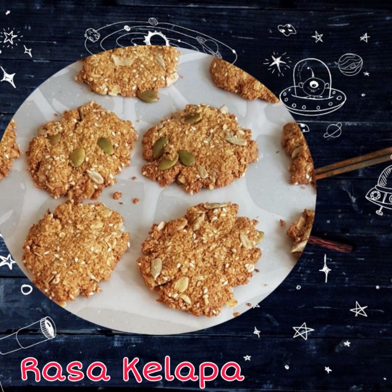

Rasa Kelapa Healthy Cookies Rasa Coklat/Cemilan Sehat/Cookies Sehat