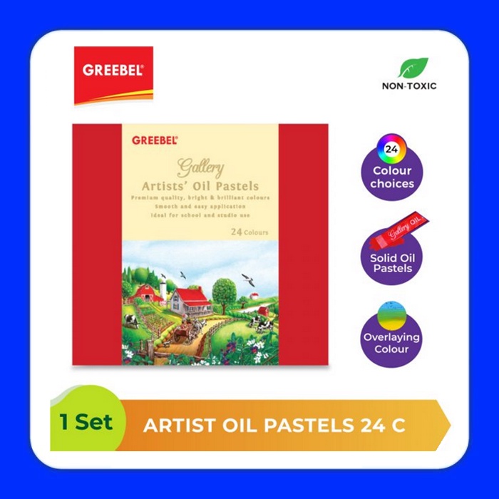 

GREEBEL Artist Oil Pastels 24 Colours