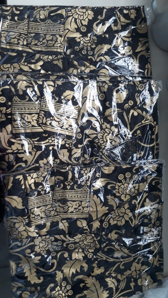 Kemeja Batik Lengan Panjang 021 Risna Batik Hrb026 Hem Batik Murah Seno Sogan Bakung Padi Manggar