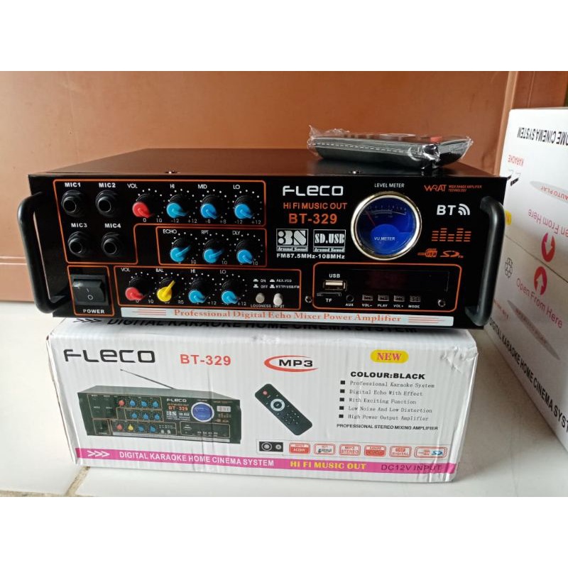 Power Amplifier Fleco BT-329 - Amplifier Bluetooth - Amplifier Besar