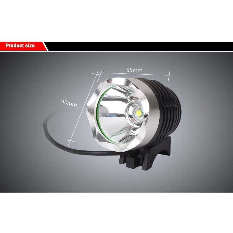 Lampu Sepeda DC 1800 Lumens CREE XML - T6