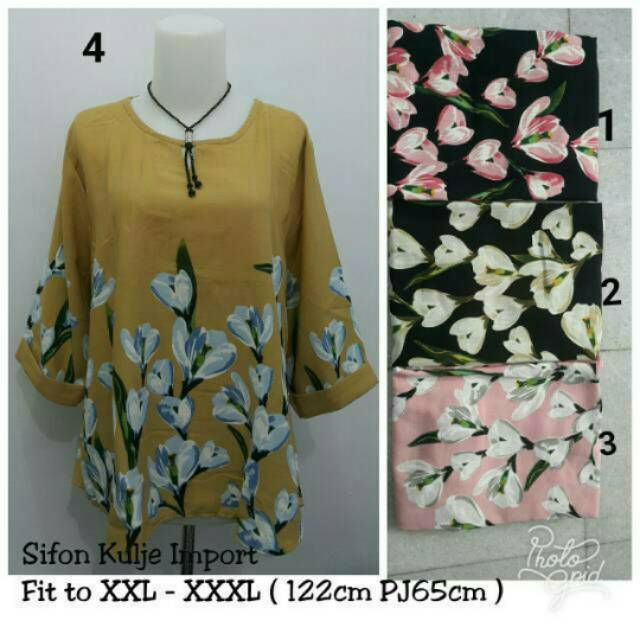 Blouse katun Motif Bunga 73088