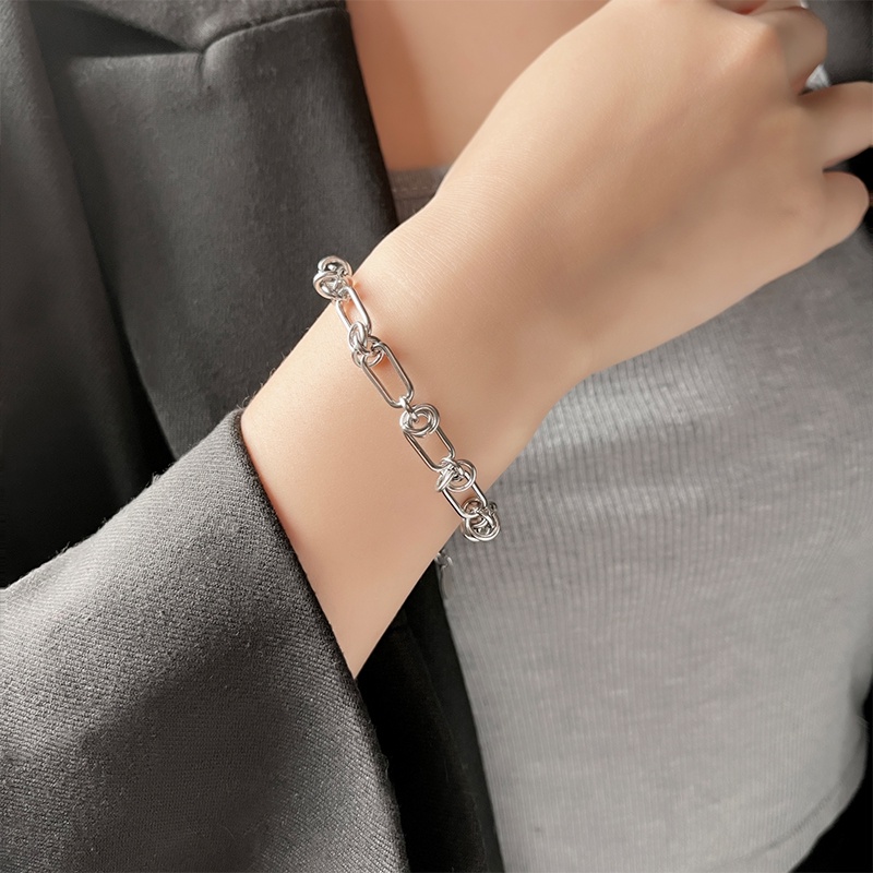 Gelang Rantai Cincin Bahan Titanium Steel Multilayer Untuk Pasangan