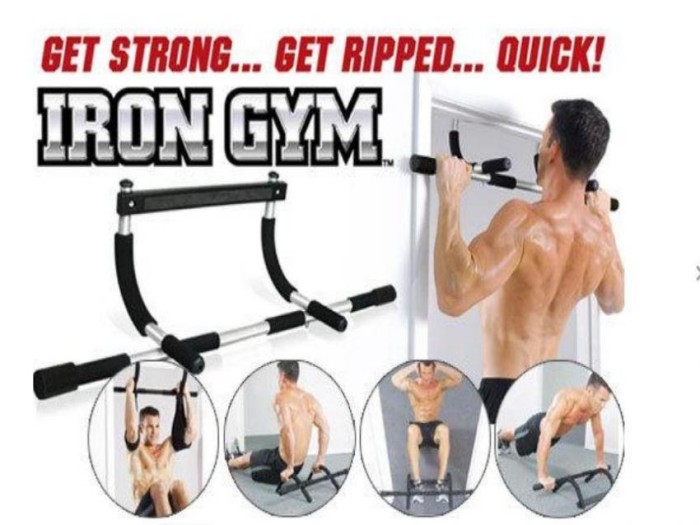 Iron Gym Alat Fitnes Pull Up Alat Olahraga Angkat Badan