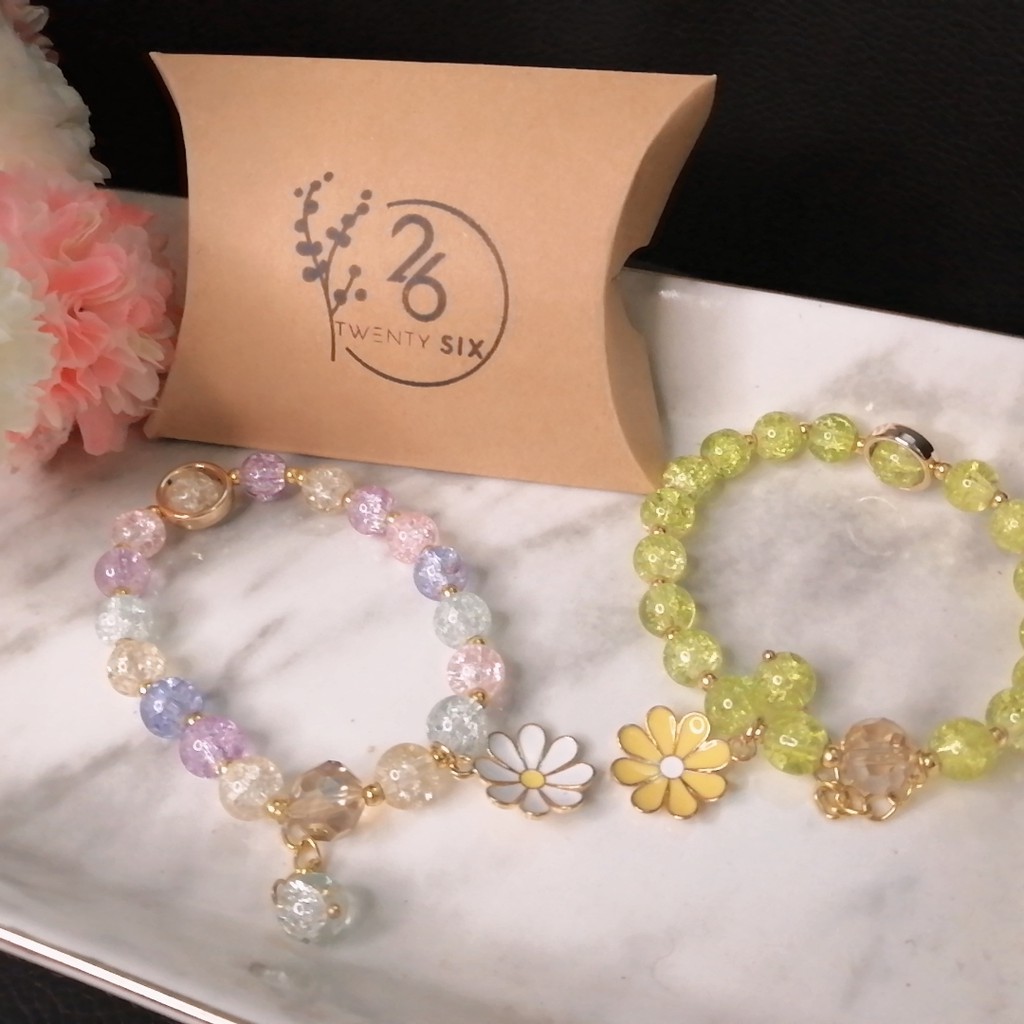 KADO GELANG MUTIARA WANITA FASHION JEWELRY DAISY GREEN