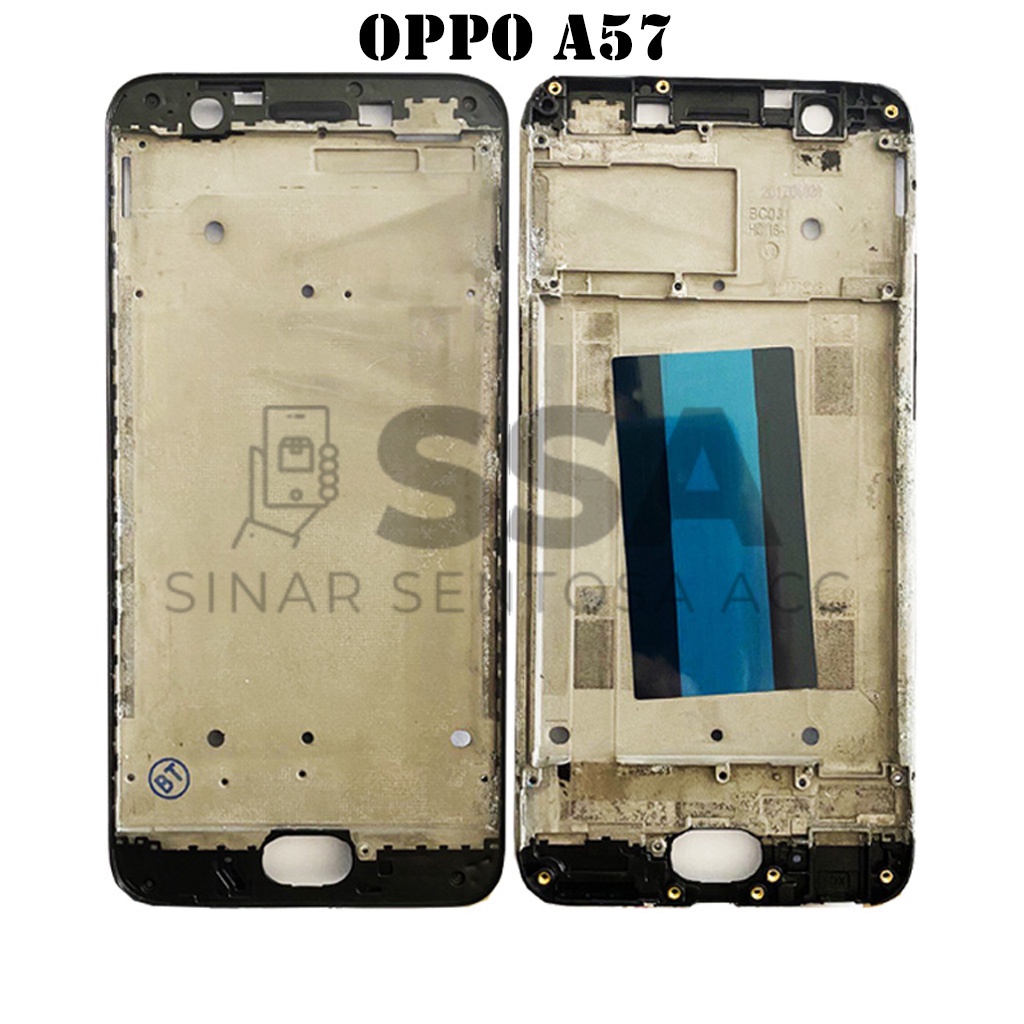 Tulang Tengah Middle Frame LCD Oppo A57 Original 100% Tulang Casing Bezel Bezzel Bazel Handphone HP Ori Original Awet Murah A 57