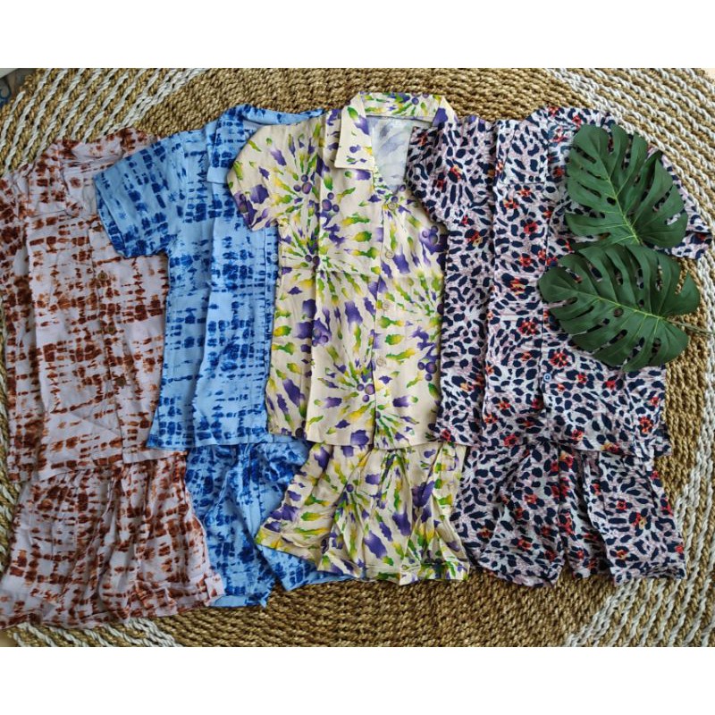 PIYAMA RAYON CELANA PENDEK PIYAMA ANAK KONVEKSI BAJU ANAK