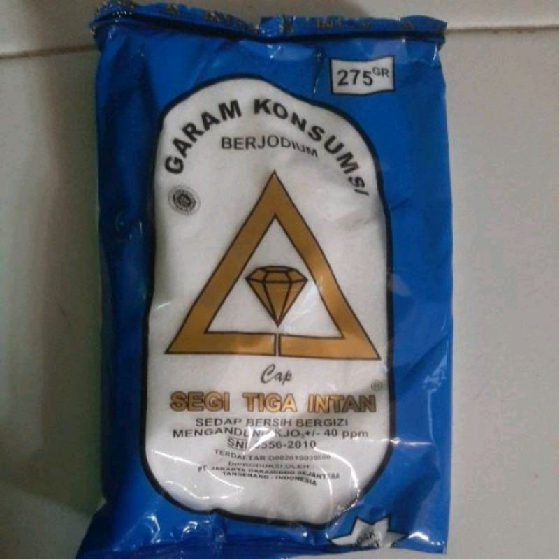 

Garam Dapur Segi Tiga Intan 275gr