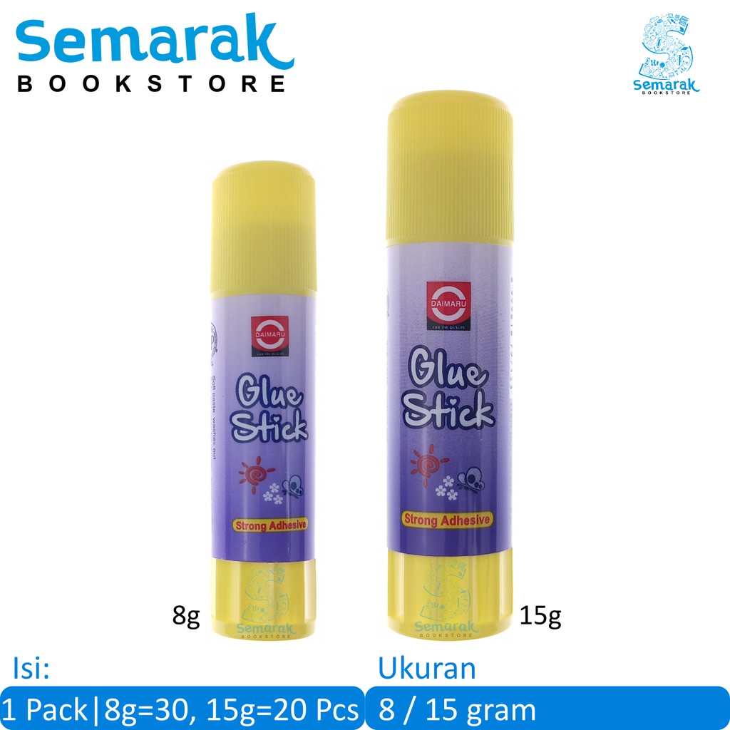 

Perekat Yang Kuat Daimaru Lem Stik 8 / 15 Gram [1 Pack]