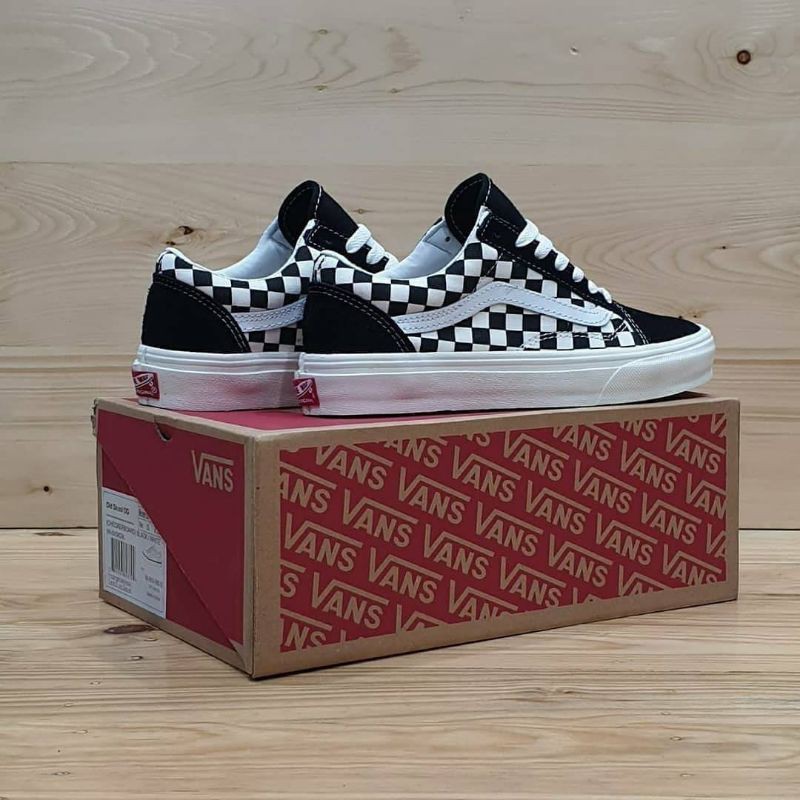 SEPATU VANS OLD SKOOL CHECKERBOARD OG CLASSIC SIZE 39-43