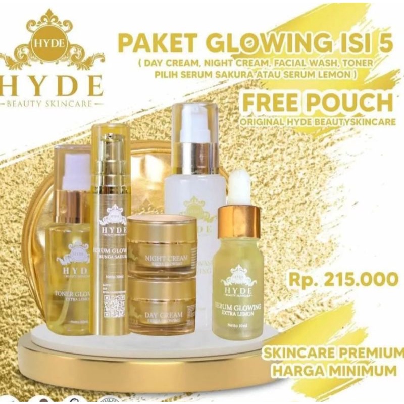 HYDE BEAUTY SKINCARE ORIGINAL ALL VARIANT/ECER ALL VARIANT/ PAKET CREAM GLOWING /ANTI ACNE