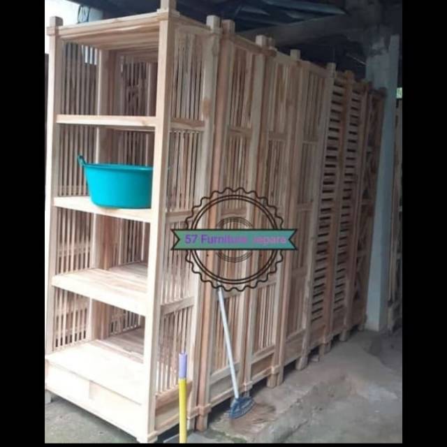 Rak tempat tas/boneka/tempat buku/ hiasan rumah kayu jati Mentahan
