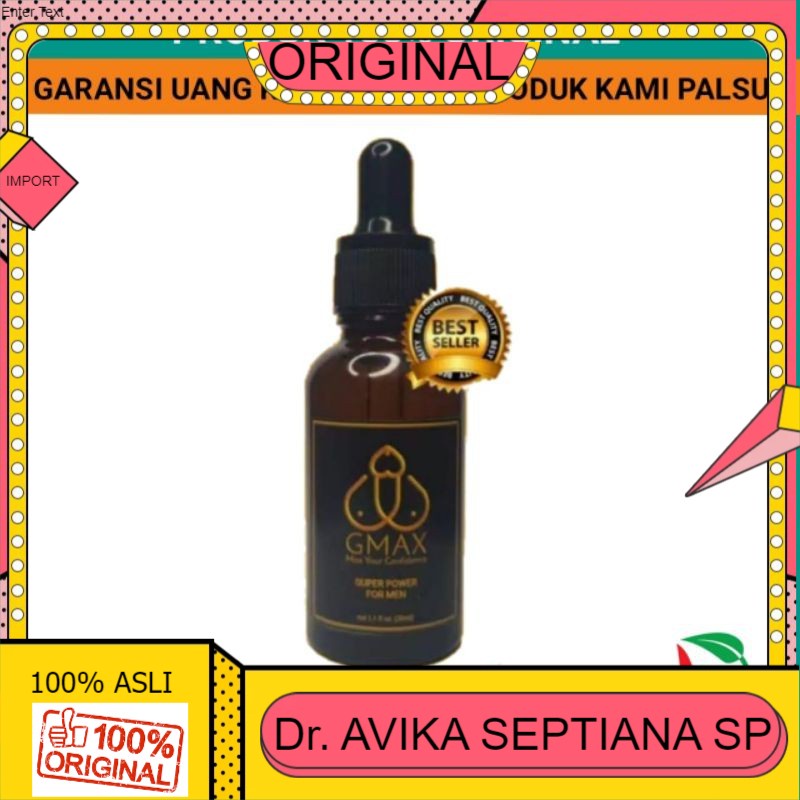 GMAX PEMBESAR ALAT VITAL KELAMIN_PENIS PRIA G MAX ASLI GMAX ORIGINAL MINYAK OLES OBAT PEMBESAR KUAT 