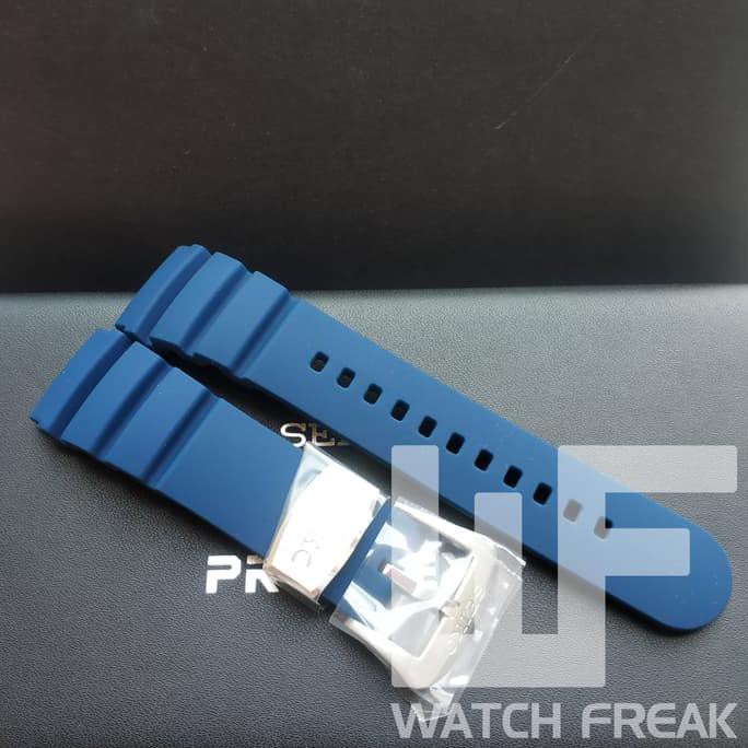 Original Rubber Strap Seiko Diver Blue Biru 22mm