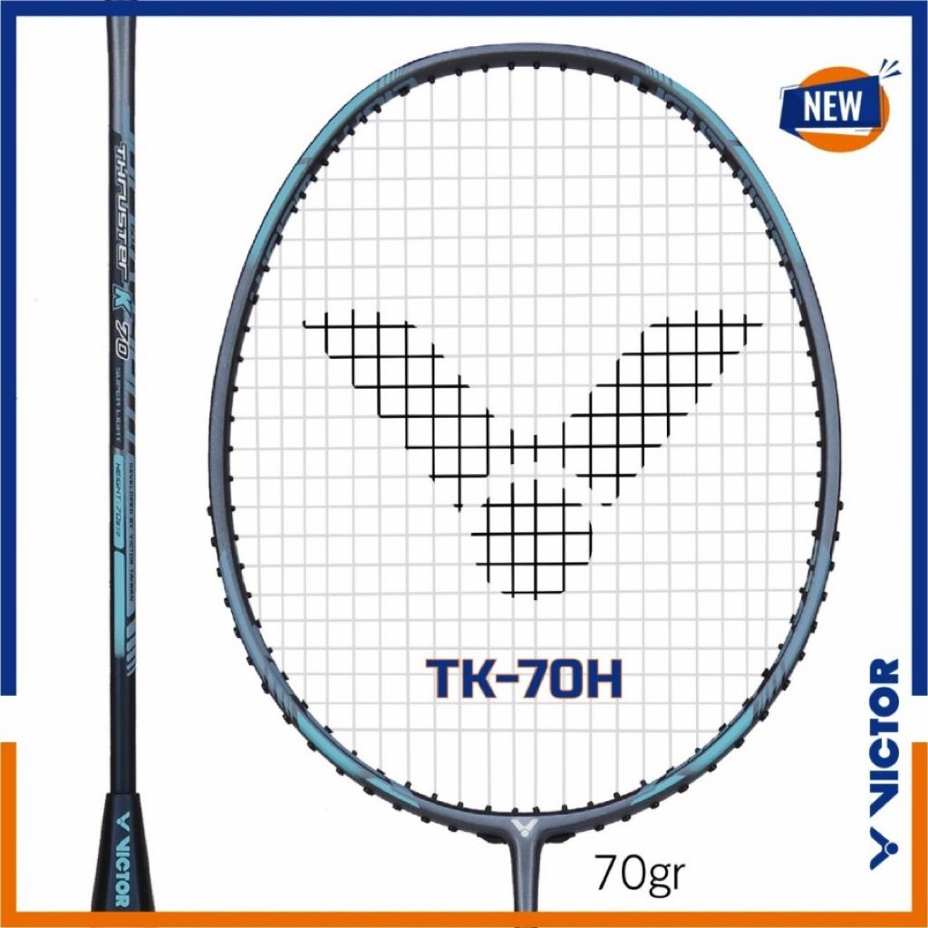NEW  Raket Badminton Victor Thruster K 70 / TK-70H / TK 70H