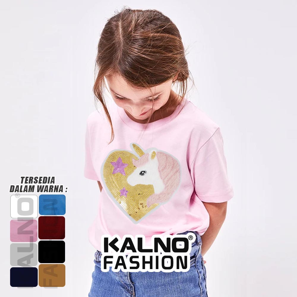 Baju anak karakter usap bolak balik unicorn kuda  little poni dengan manik manik umur 1 - 7 tahun