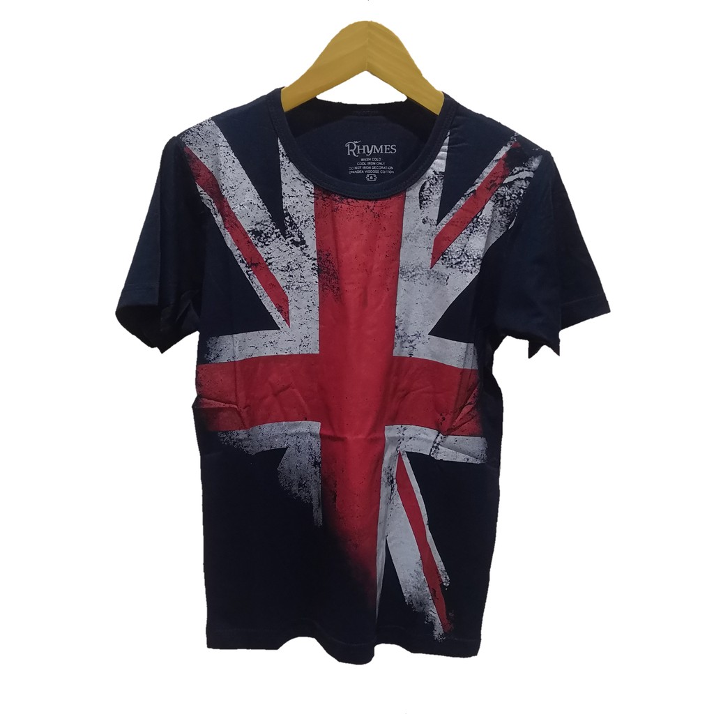 Baju Kaos Anak England Tshirt Bendera Inggris Import Rhymes