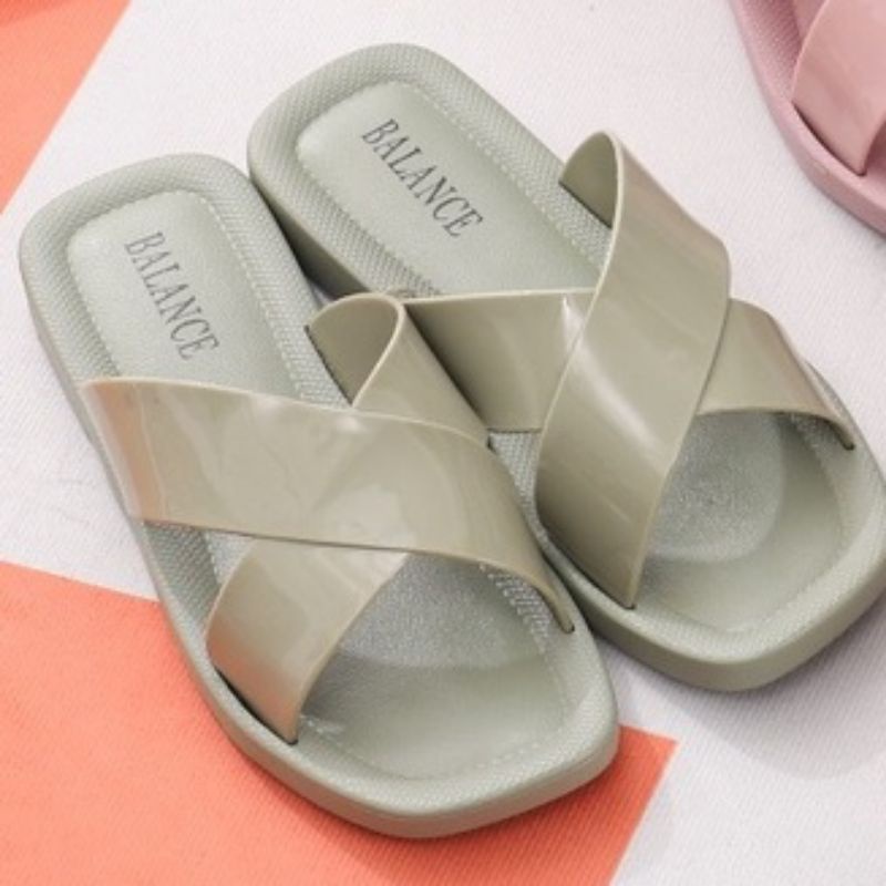 Sandal Wanita Kokop BALANCE Import Tali Silang Nyaman Empuk Anti Selip Modis dan Trendy