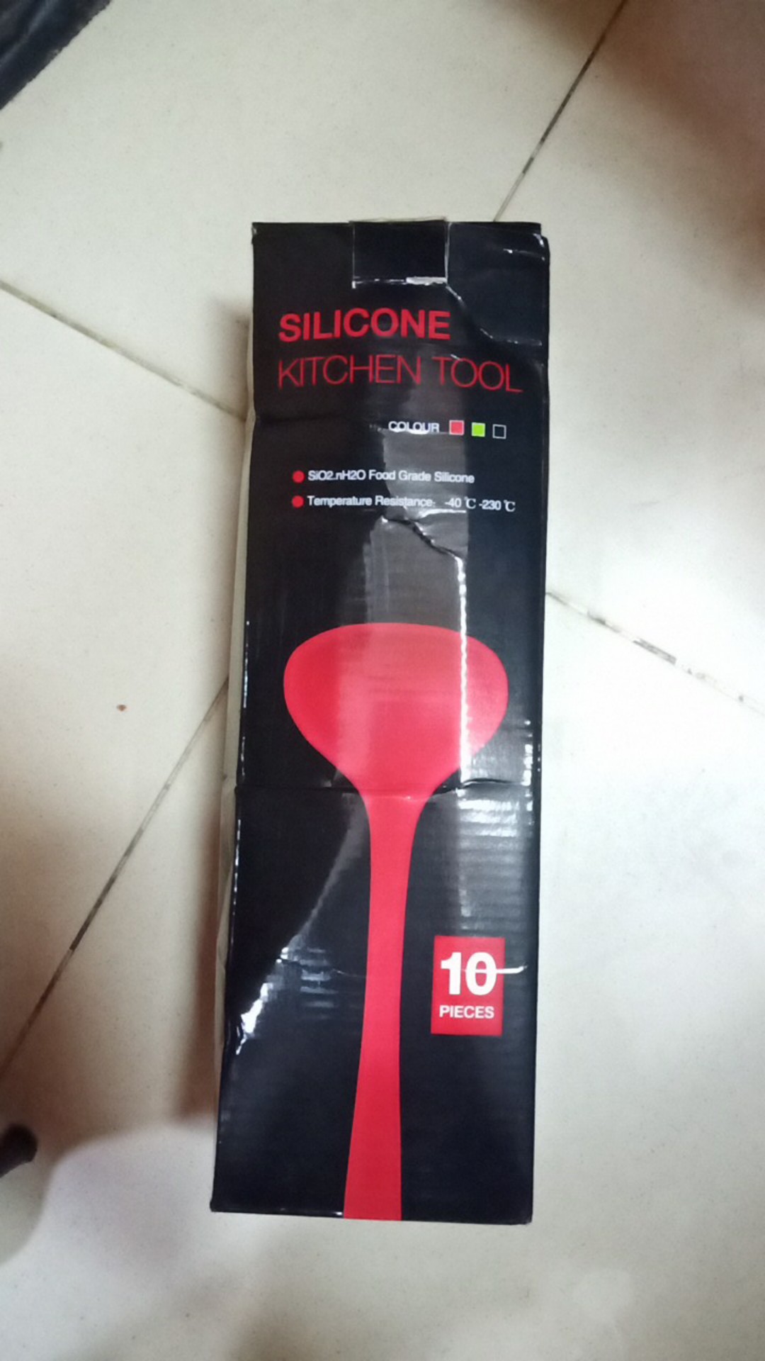 Sodet Silicone 10 Pcs Bpa Free  - Spatula Anti Panas, Anti Baret Wajan