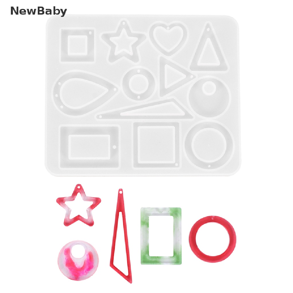 NewBaby Silicon Earring Necklace Pendant Resin Mold DIY Making Jewelry Epoxy Mould Craft ID