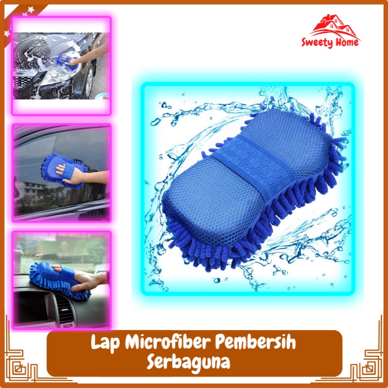 Lap Microfiber Kain Lap Pembersih Rumah Dapur Serbaguna Mikrofiber Perawatan Motor Mobil Helm Kain M