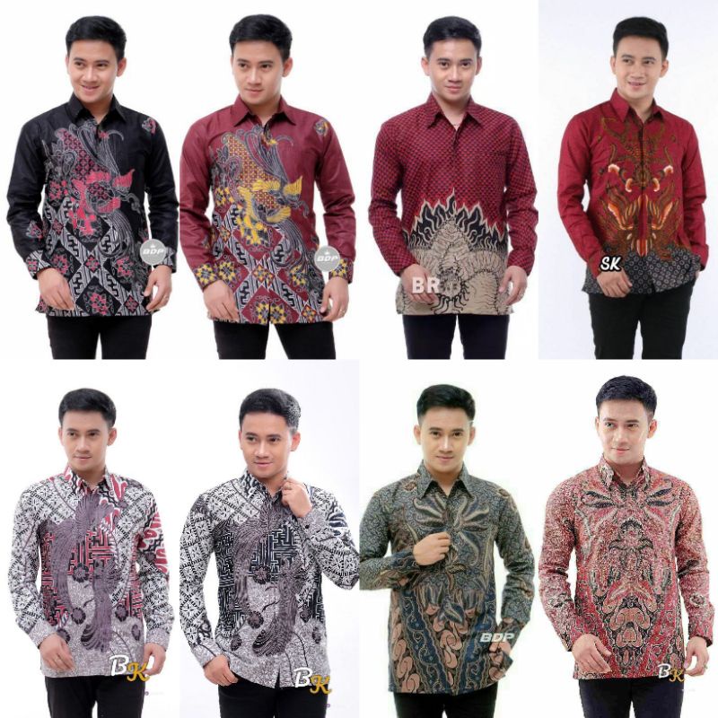 Kemejan batik pria lengan panjang batikpekalongan batikmodern batikpekalongan batikpria