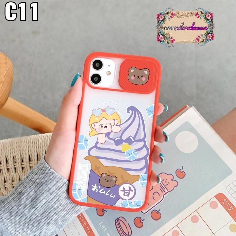 SS078 SOFTCASE SLIDE KARAKTER  REALME C1 C2 5 5I 5S C3 C11 C12 C25 NARZO 30A 7I C17 C20 C11 2021 SB2915