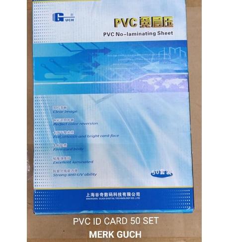 

[PROMO AB043] PVC ID CARD / BAHAN ID CARD UK 200mm x 300mm/ 50Sets DYE INK Sale