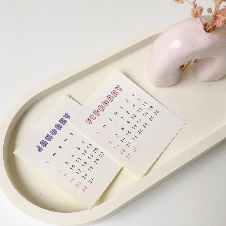 

READY Mini Kalender 2022/2023/2024/2025 Stiker Korea