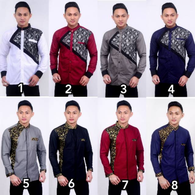 Baju Batik Pria Gus Azmi Syubbanul Muslimin Batik Katun Halus Hadroh Azzahir Hilwa Ala Santri Modern