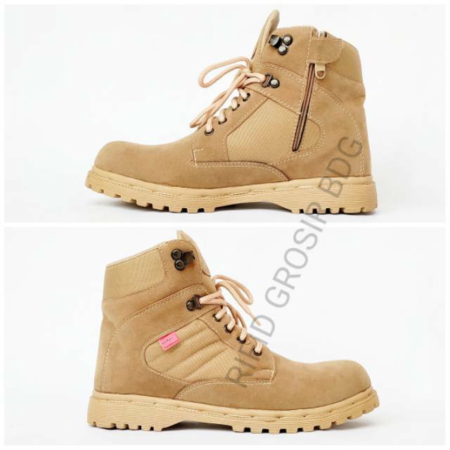 Sepatu wanita safety ujung besi