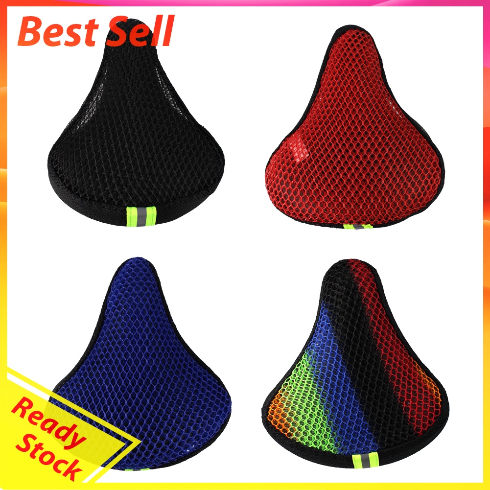 Bicycle Saddle Sun Protection Cover 3D Soft Durable Bike Seat Cushion Cover