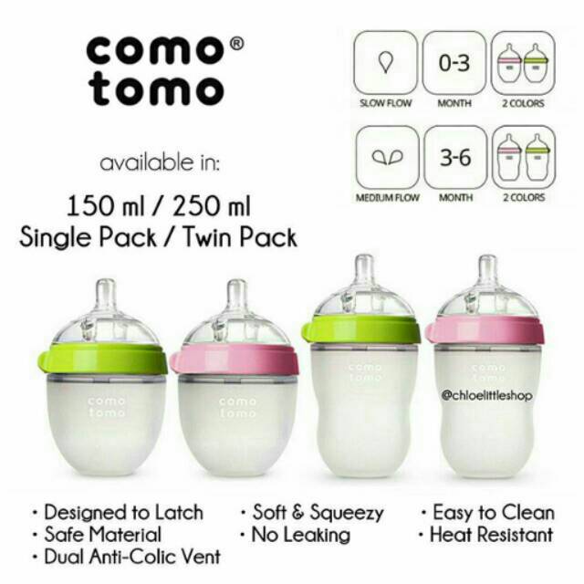 Comotomo Baby Bottle | Shopee Indonesia