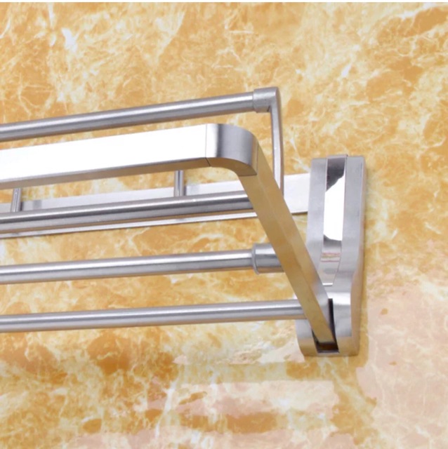 Rak handuk towel rack SUS 304 stainless steel kapstok 5 kait kamar mandi anti karat