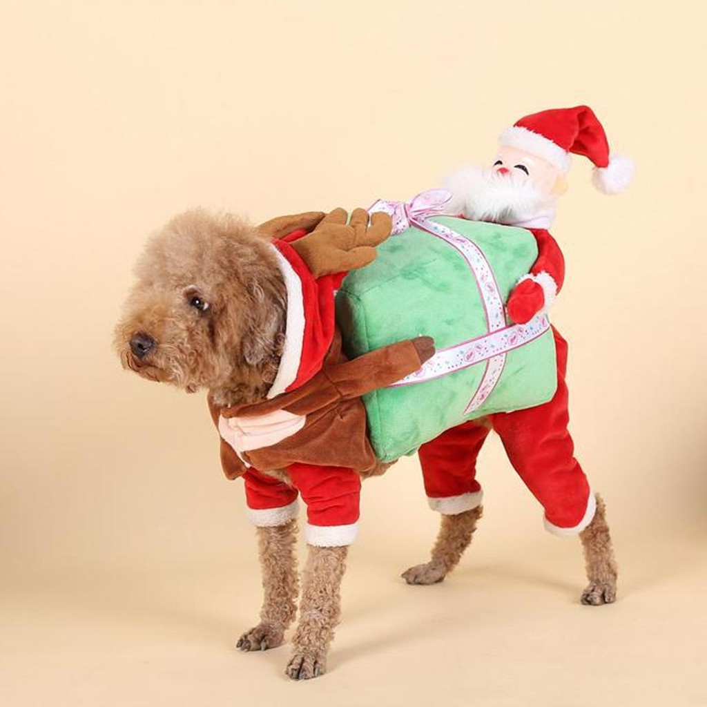 Baju Kostum Santa Claus Lucu Untuk Anjing Peliharaan Shopee