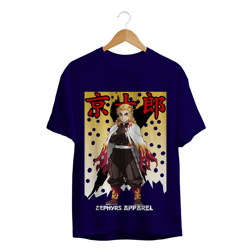 T-SHIRT KAOS ANIME DEMON SLAYER LIGHT KYOJURO RENGOKU PREMIUM