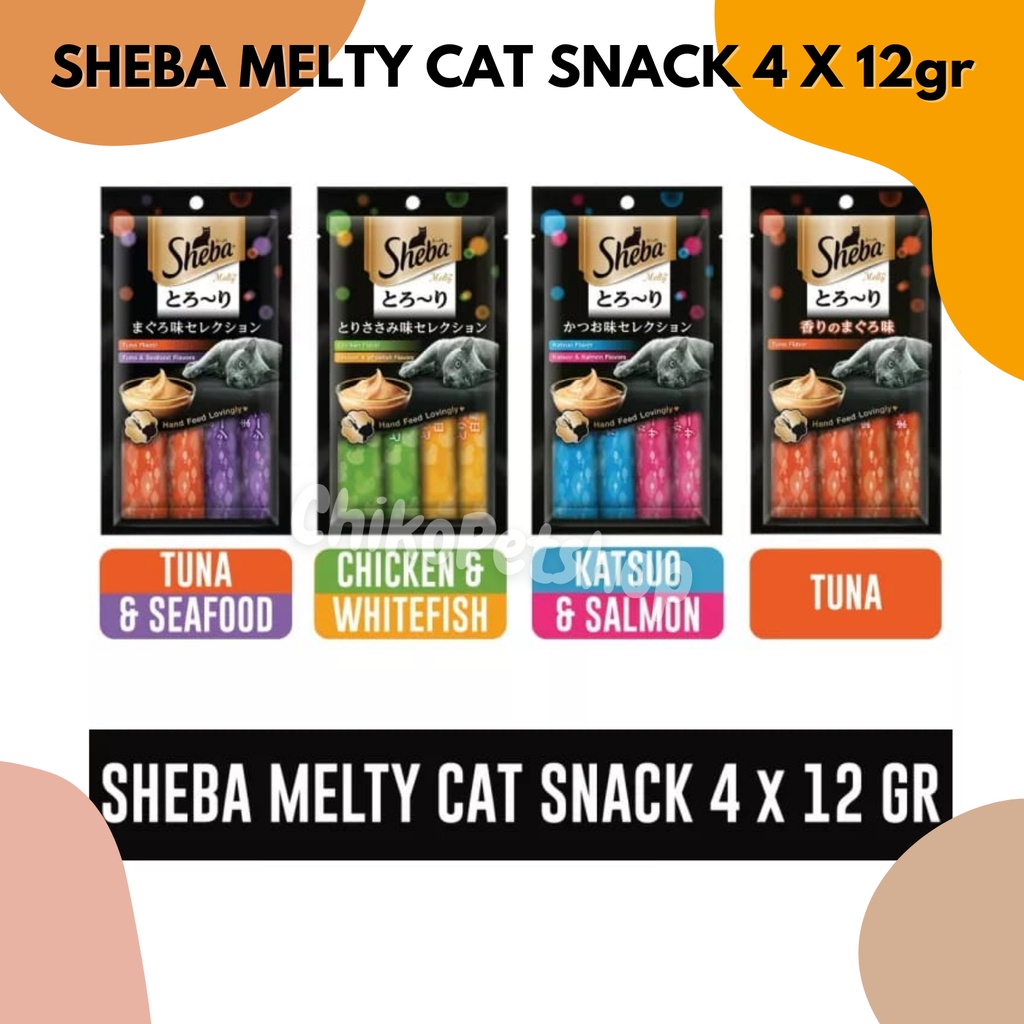 Snack Kucing SHEBA MELTY 48gr Creamy Snack | SHEBA CREAMY 48 gr