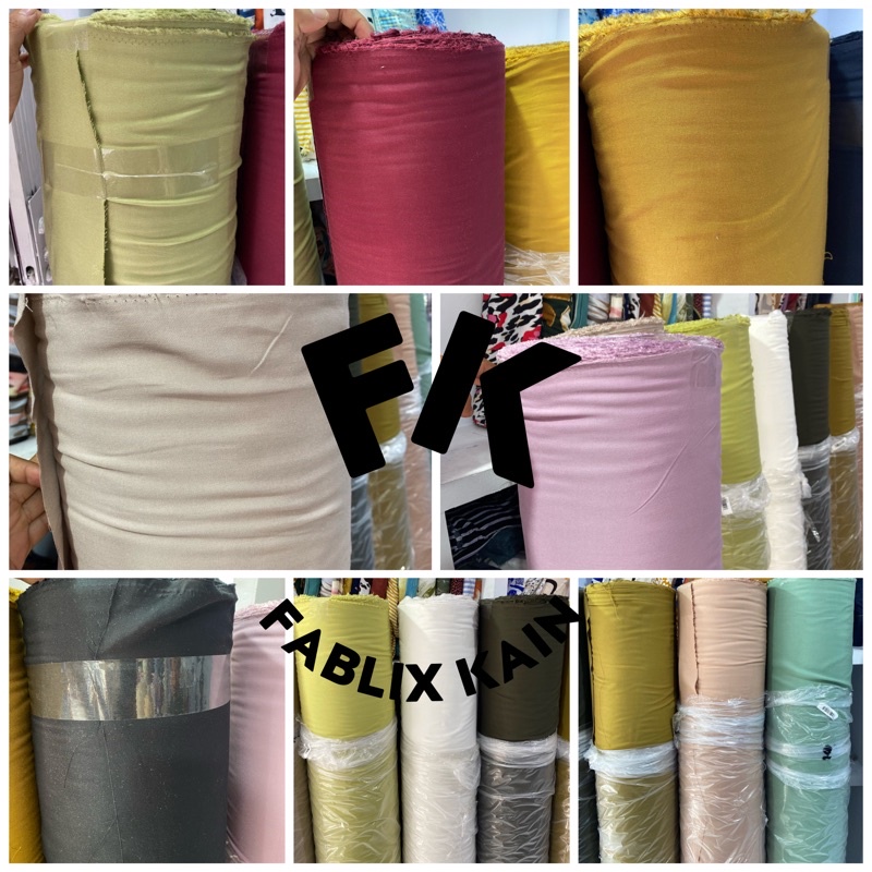 Jual Multi Kain Rayon Twill viscose uniqlo premium