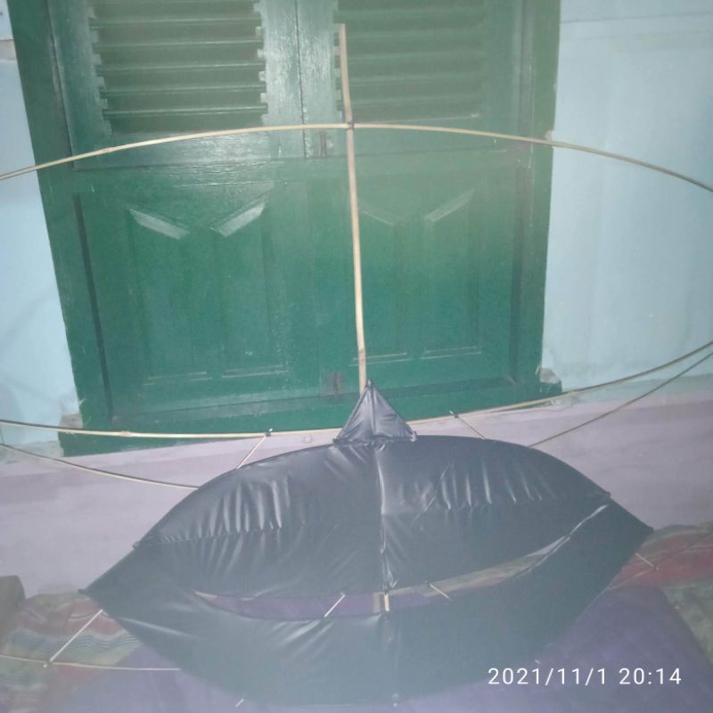 rangka layangan pegon mini ukuran 80 cm( belum di rakit ya ka)