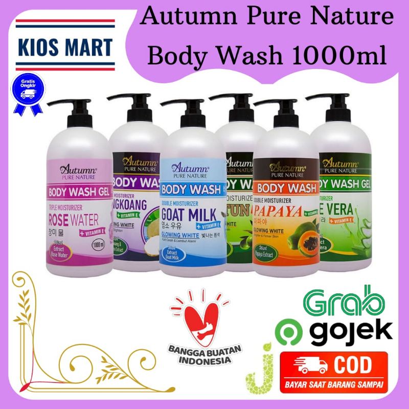 Autumn Pure Nature Body Wash/ Sabun Mandi Cair Original BPOM 1000ml