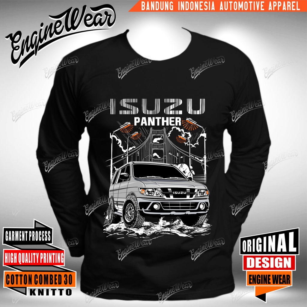 kaos isuzu panther tshirt panther baju mobil isuzu otomotif abu