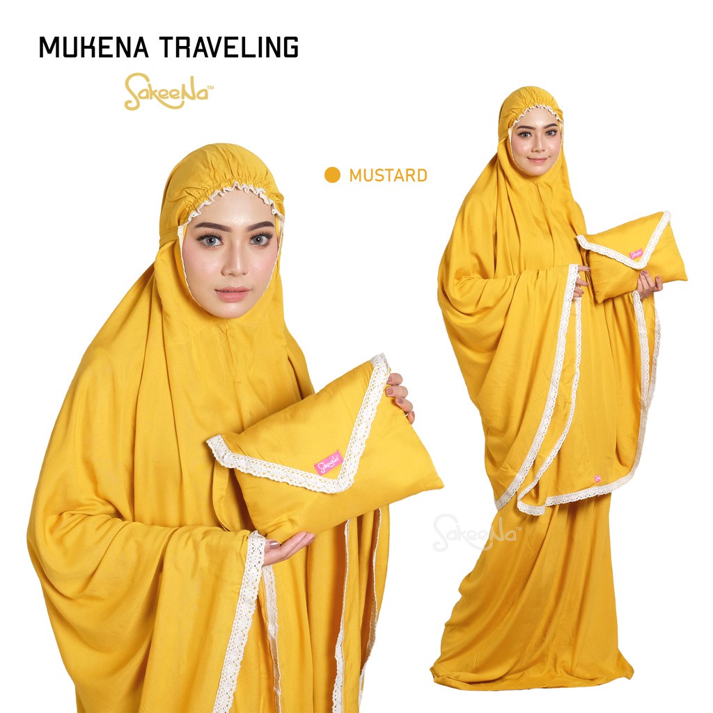 MUKENA AMPLOP Renda Premium Mukenah Dewasa JUMBO Hyget Polos All Siza Free Tas Traveling