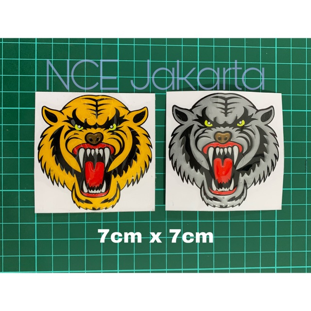 CUTTING STIKER RESIN TIMBUL MACAN