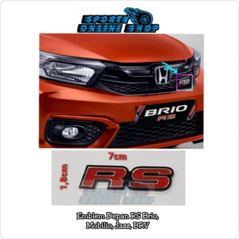 Emblem Depan RS Brio, Jazz, Mobilio, BRV