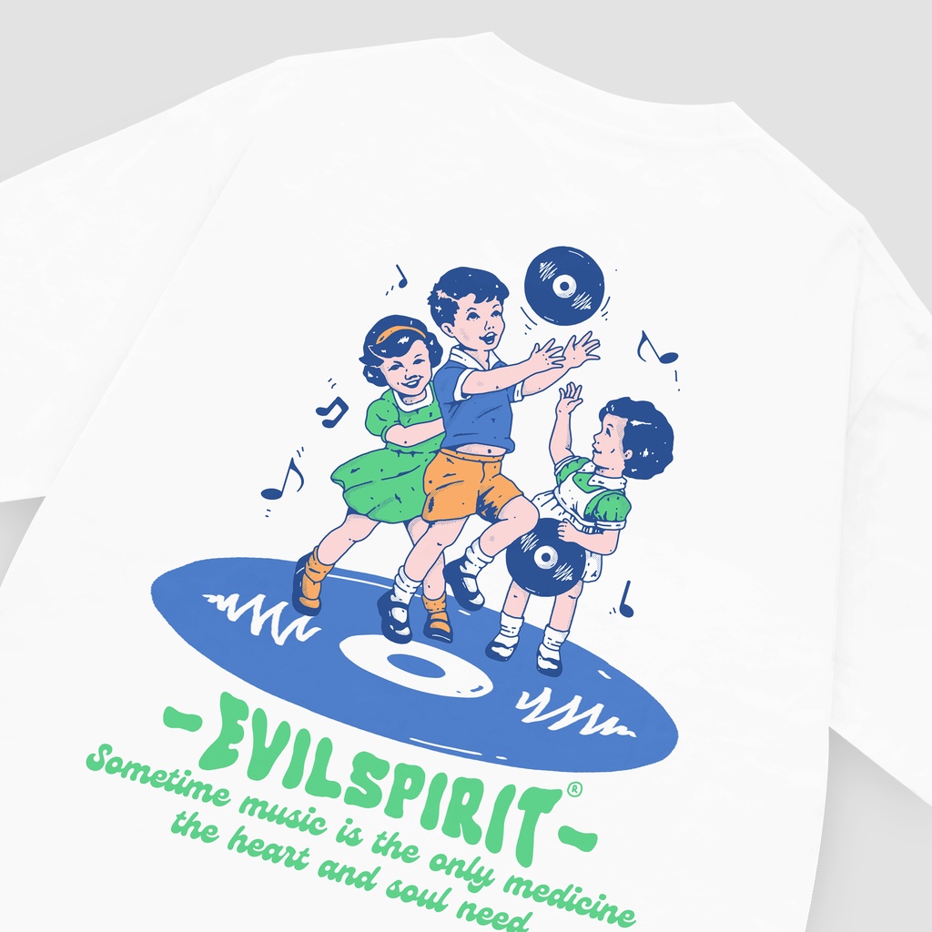 EVILSPIRIT KAOS OVERSIZE HEAVYWEIGHT 16S - KITYZA WHITE UNISEX