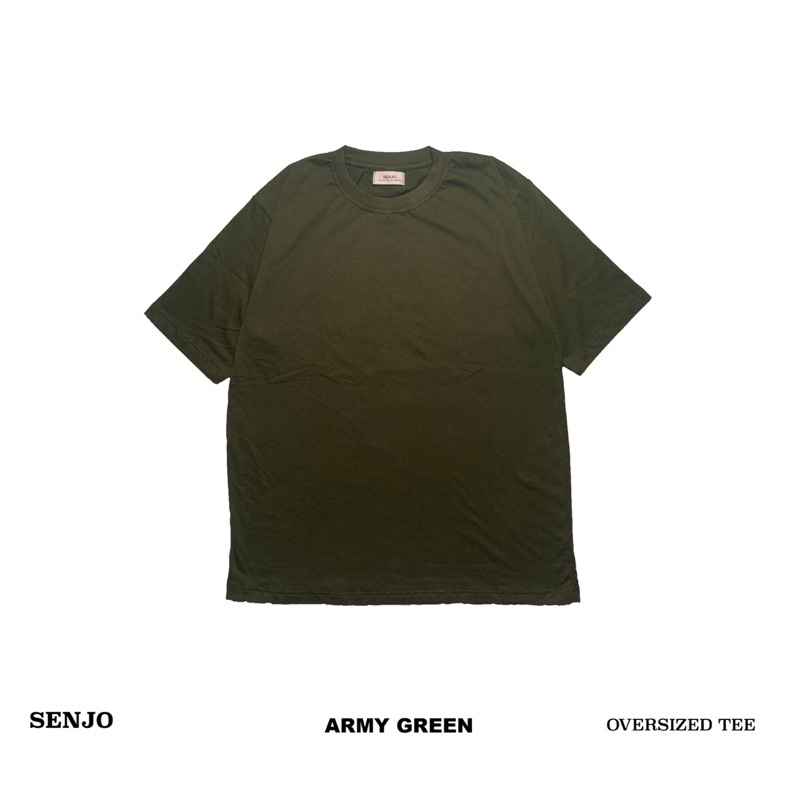 SENJO Oversized T-Shirt - Hijau Army